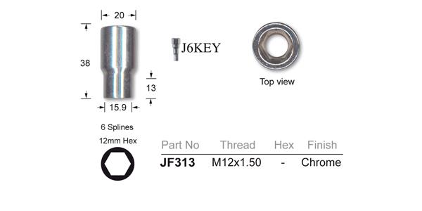 Wheel Nuts pk24 JF313-24 - Nice Products | Universal Auto Spares