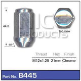 Chrome Nut pk100 B445-100 - Nice Products | Universal Auto Spares