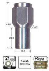 Chrome Nuts pk25 FA421-25 - Nice Products | Universal Auto Spares