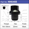 Range Rover Black Nuts pk25 NN646B-25 - Nice Products | Universal Auto Spares