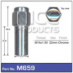 Mag Wheel Nuts pk25 M659-25 - Nice Products | Universal Auto Spares