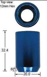Blue Allen Key Nuts J132BL-16 - Nice Products | Universal Auto Spares