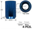 Blue Allen Key Nuts J132BL-4 - Nice Products | Universal Auto Spares