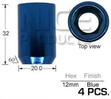 Blue Allen Key Nuts J132BL-4 - Nice Products | Universal Auto Spares