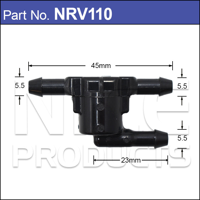 Wiper Washer Windscreen Check Valve OEM 85321-28020 NRV110 - Nice Products | Universal Auto Spares