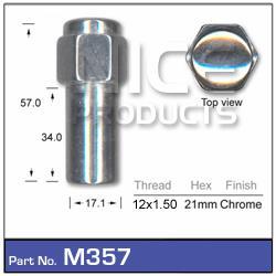 Wheel Nuts pk50 M357-50 - Nice Products | Universal Auto Spares