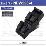 Power Window Switch NPW223-4 - Nice Products | Universal Auto Spares