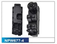 Power Window Switch (NO ETA) NPW677-4 - Nice Products | Universal Auto Spares