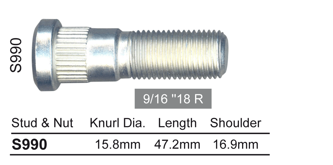 Wheel Stud S990 - Nice Products | Universal Auto Spares