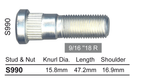 Wheel Stud S990 - Nice Products | Universal Auto Spares