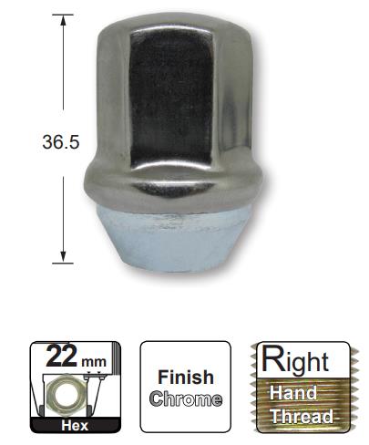 WheeL Nuts pk50 NN632-50 - Nice Products | Universal Auto Spares