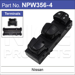 Power Window Switch NPW356-4 - Nice Products | Universal Auto Spares