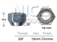 Wheel Nuts pk25 NN038-25 - Nice Products | Universal Auto Spares