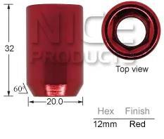 Red Allen Key Nuts J232R-4 - Nice Products | Universal Auto Spares