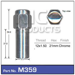 Mag Wheel Nuts pk25 M359-25 - Nice Products | Universal Auto Spares