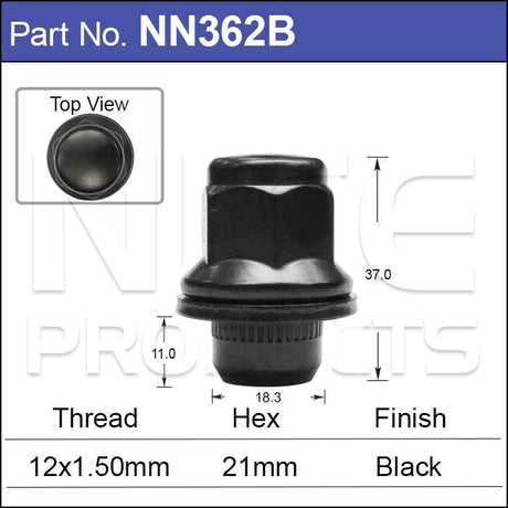 Wheel Nuts pk50 NN362B-50 - Nice Products | Universal Auto Spares