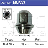 Wheel Nuts Fits Mazda BT-50 Ford Ranger NN333-100 - Nice Products | Universal Auto Spares