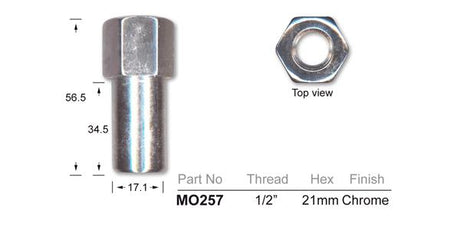Mag Nuts Open pk25 MO257-25 - Nice Products | Universal Auto Spares