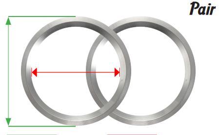 Hub Rings PAIR NHR1101670-2 - Nice Products | Universal Auto Spares