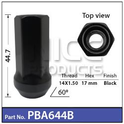 Wheel Nuts pk50 PBA644B-50 - Nice Products | Universal Auto Spares