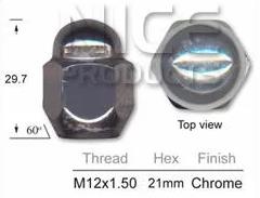 Wheel Nuts Pk50 NN372C-50 - Nice Products | Universal Auto Spares