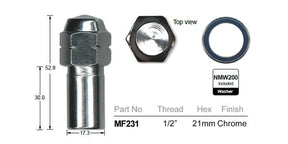 Wheel Nuts Pk 5 MF231-5 - Nice Products | Universal Auto Spares