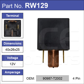 Relay RW129 - Nice Products | Universal Auto Spares