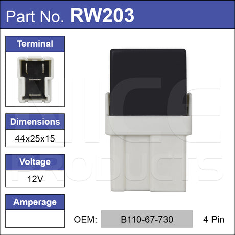 Relay RW203 - Nice Products | Universal Auto Spares