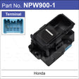 Power Window Switch Single Button NPW900-1 - Nice Products | Universal Auto Spares