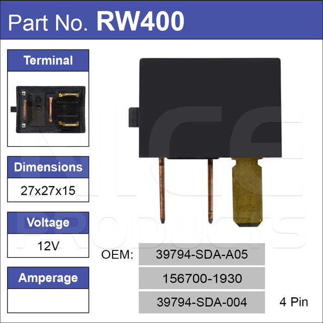 Relay RW400 - Nice Products | Universal Auto Spares