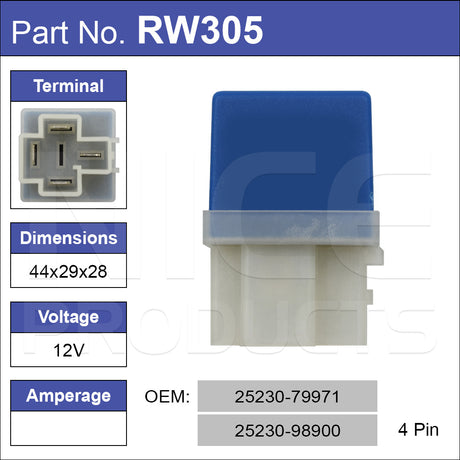 Relay RW305 - Nice Products | Universal Auto Spares