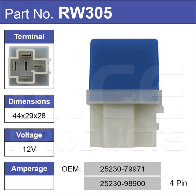 Relay RW305 - Nice Products | Universal Auto Spares