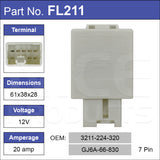 Flasher 7 Pin FL211 - Nice Products | Universal Auto Spares