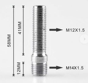 Wheel Stud Conversion 14x1.5 to 12x1.5 CX1412 - Nice Products | Universal Auto Spares