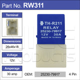 Relay RW311 - Nice Products | Universal Auto Spares