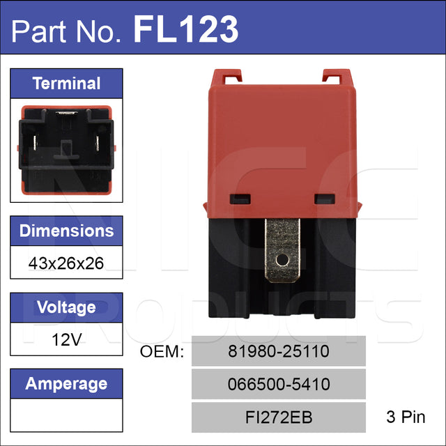 Flasher FL123 - Nice Products | Universal Auto Spares