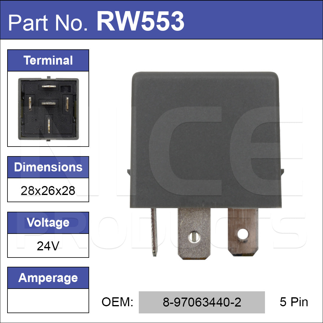 Relay RW553 - Nice Products | Universal Auto Spares