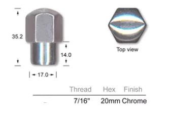 Wheel Nuts pk50 T135-50 - Nice Products | Universal Auto Spares