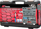 21pc 1/4” Dr Torque Wrench Set - PKTools | Universal Auto Spares