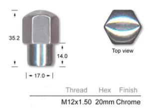 Wheel Nuts pk100 T335-100 - Nice Products | Universal Auto Spares