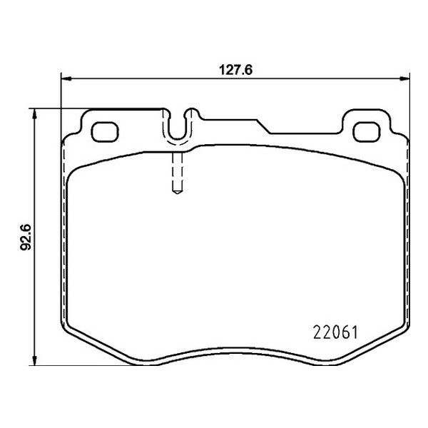 Brake Pad Set Front Axle Disc T2378 - Hella Pagid