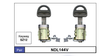 Door Locks pair NDL144V - Nice Products | Universal Auto Spares
