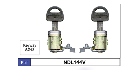 Door Locks pair NDL144V - Nice Products | Universal Auto Spares