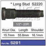 Wheel Stud S281 - Nice Products | Universal Auto Spares