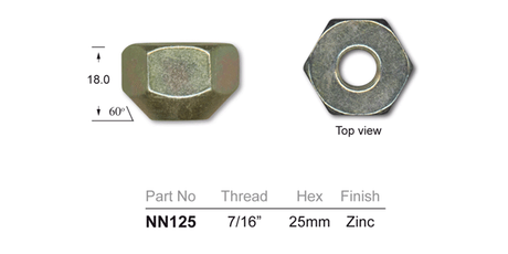 Wheel Nut NN125 - Nice Products | Universal Auto Spares