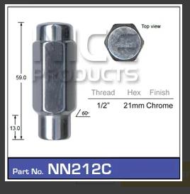 Wheel Nuts 50pcs NN212C-50 - Nice Products | Universal Auto Spares