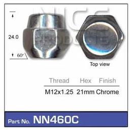 Wheel nuts pk100 NN460C-100 - Nice Products | Universal Auto Spares