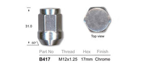 Wheel Nuts Pk100 B417-100 - Nice Products | Universal Auto Spares