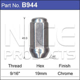 Wheel Nut pk100 B944-100 - Nice Products | Universal Auto Spares