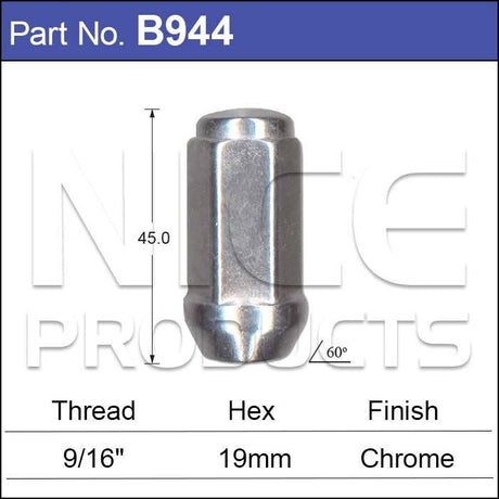 Wheel Nut pk100 B944-100 - Nice Products | Universal Auto Spares